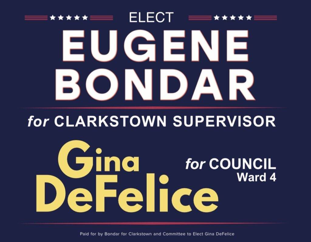 Elect Eugene Bondar for Supervisor and Gina DeFelice for Council Ward 4